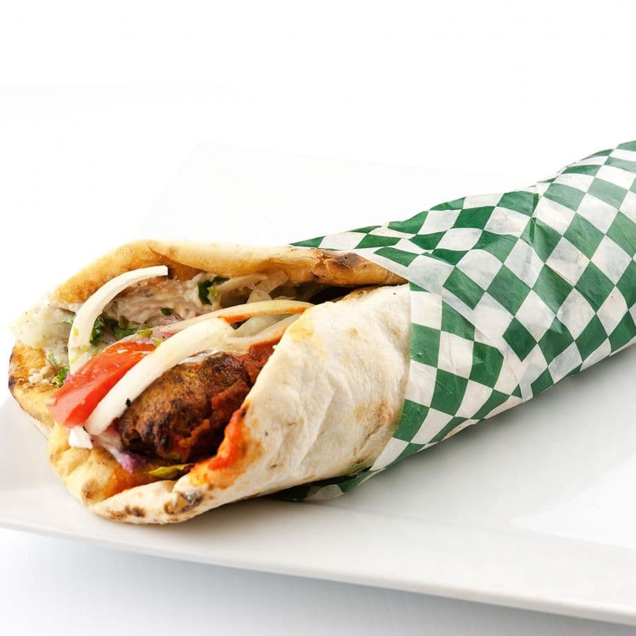 Chicken Tikka Naan Wrap